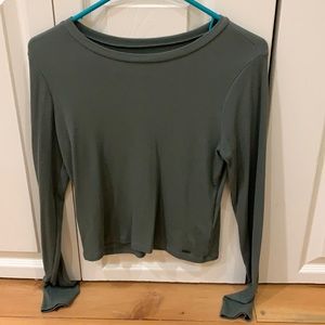 Hollister cropped long sleeve
